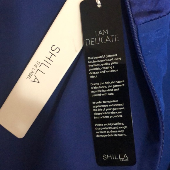 NWT Shilla Sublime Midi Dress Blue M - Picture 7 of 8